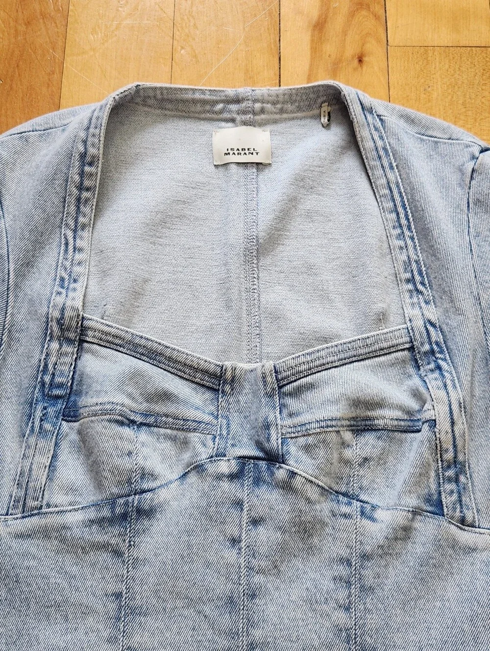 Isabel Marant Vanio Denim Corset Top - FR 36